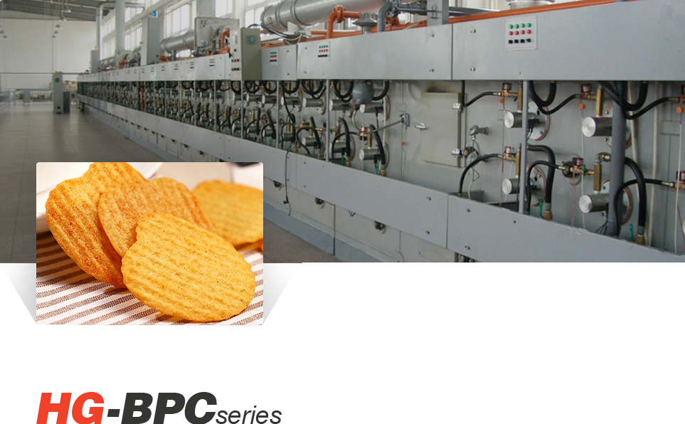 Vollautomatische Produktionslinie für gebackene Kartoffelchips